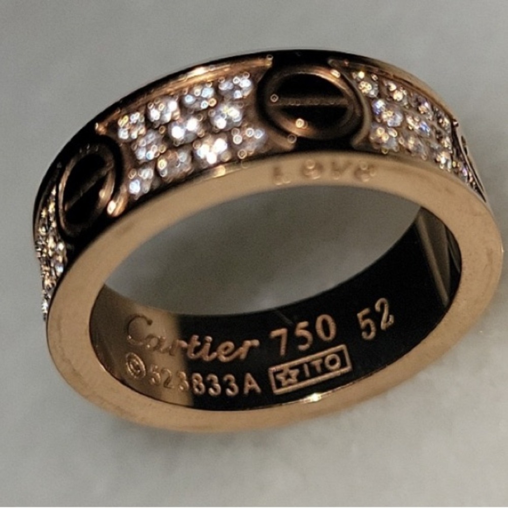 LOVE Ring 18Kt Rose Gold Plated